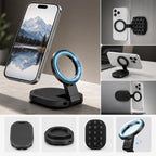 3-in-1 Foldable Magnetic Phone Mount