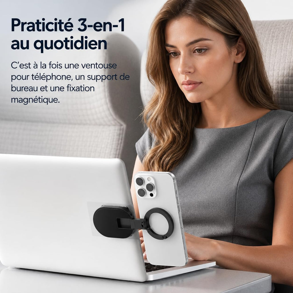 3-in-1 Foldable Magnetic Phone Mount