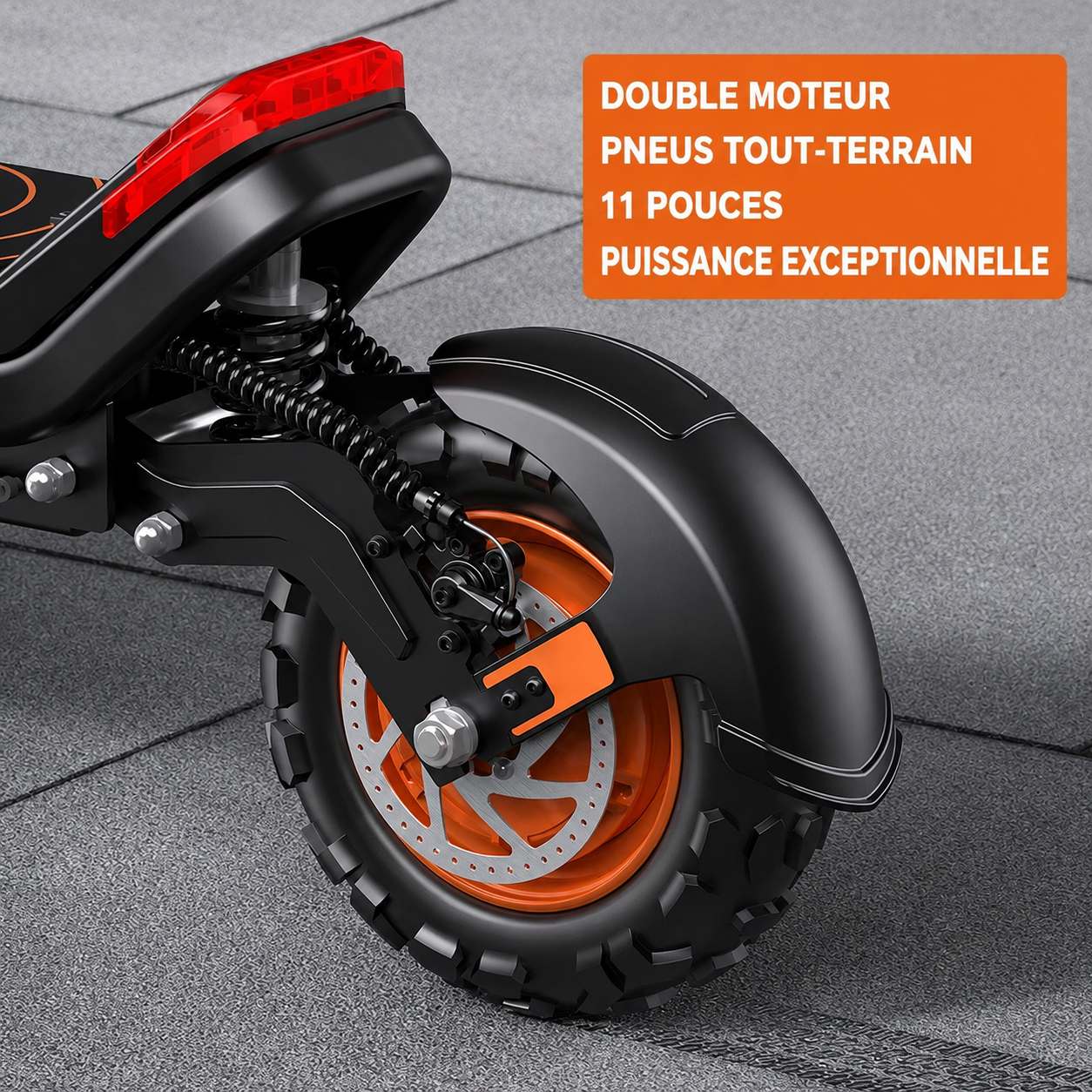 Trottinette électrique G63 Double Moteur –2400W nominal / 3000W crête