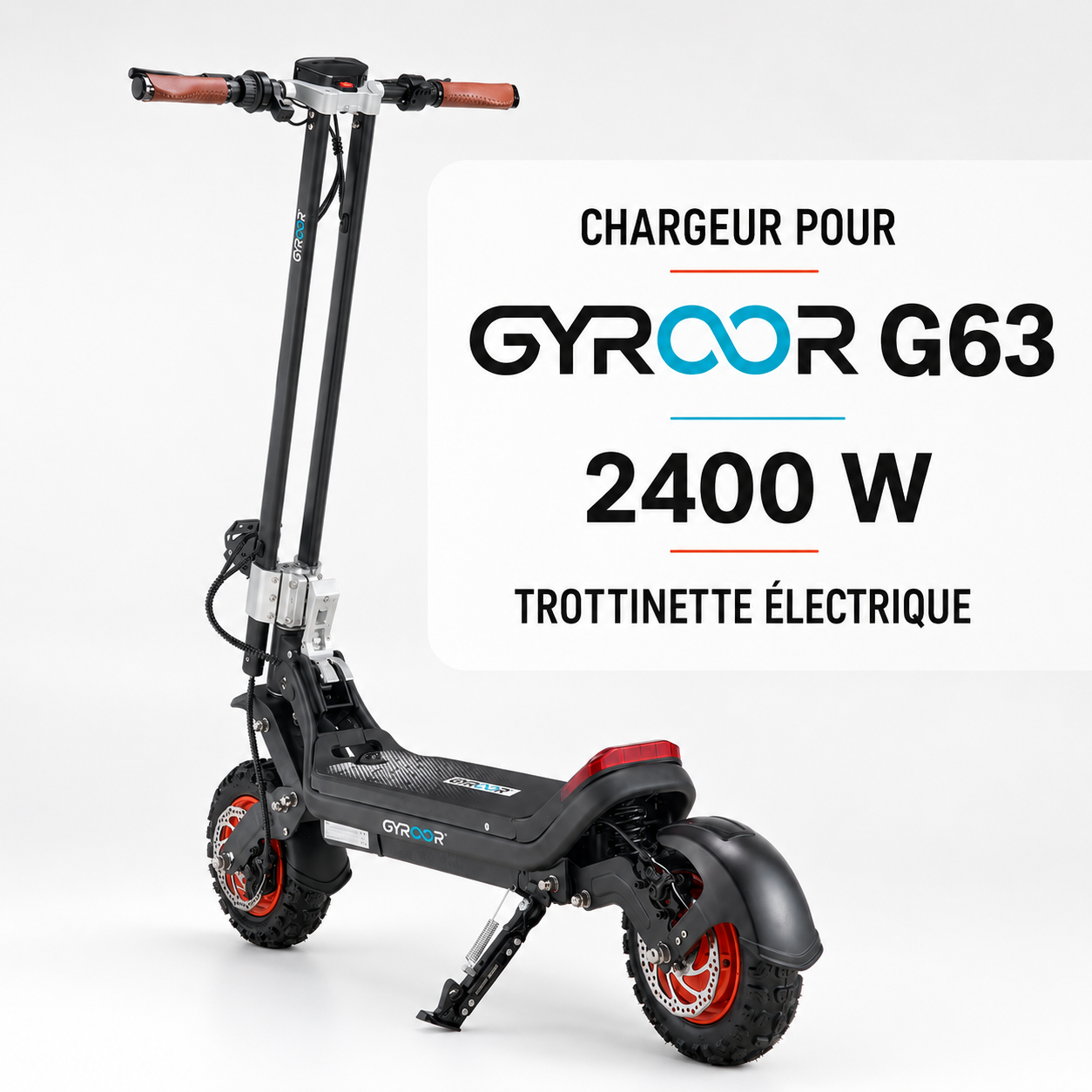 Trottinette électrique G63 Double Moteur –2400W nominal / 3000W crête