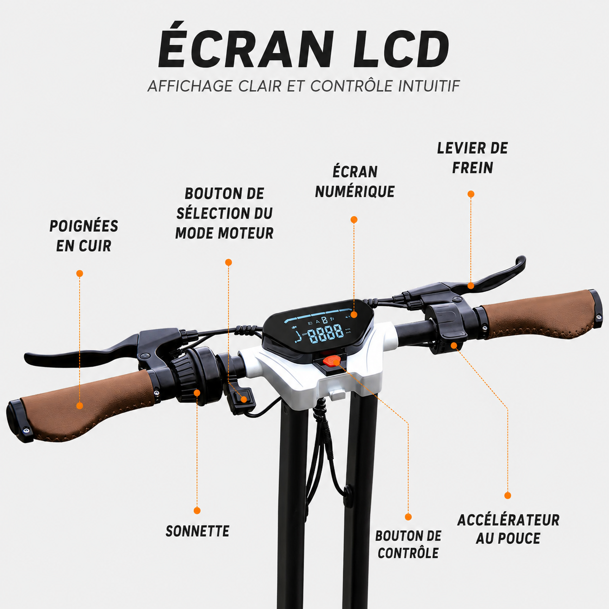 Trottinette électrique tout-terrain G63 Gyroor 1200W