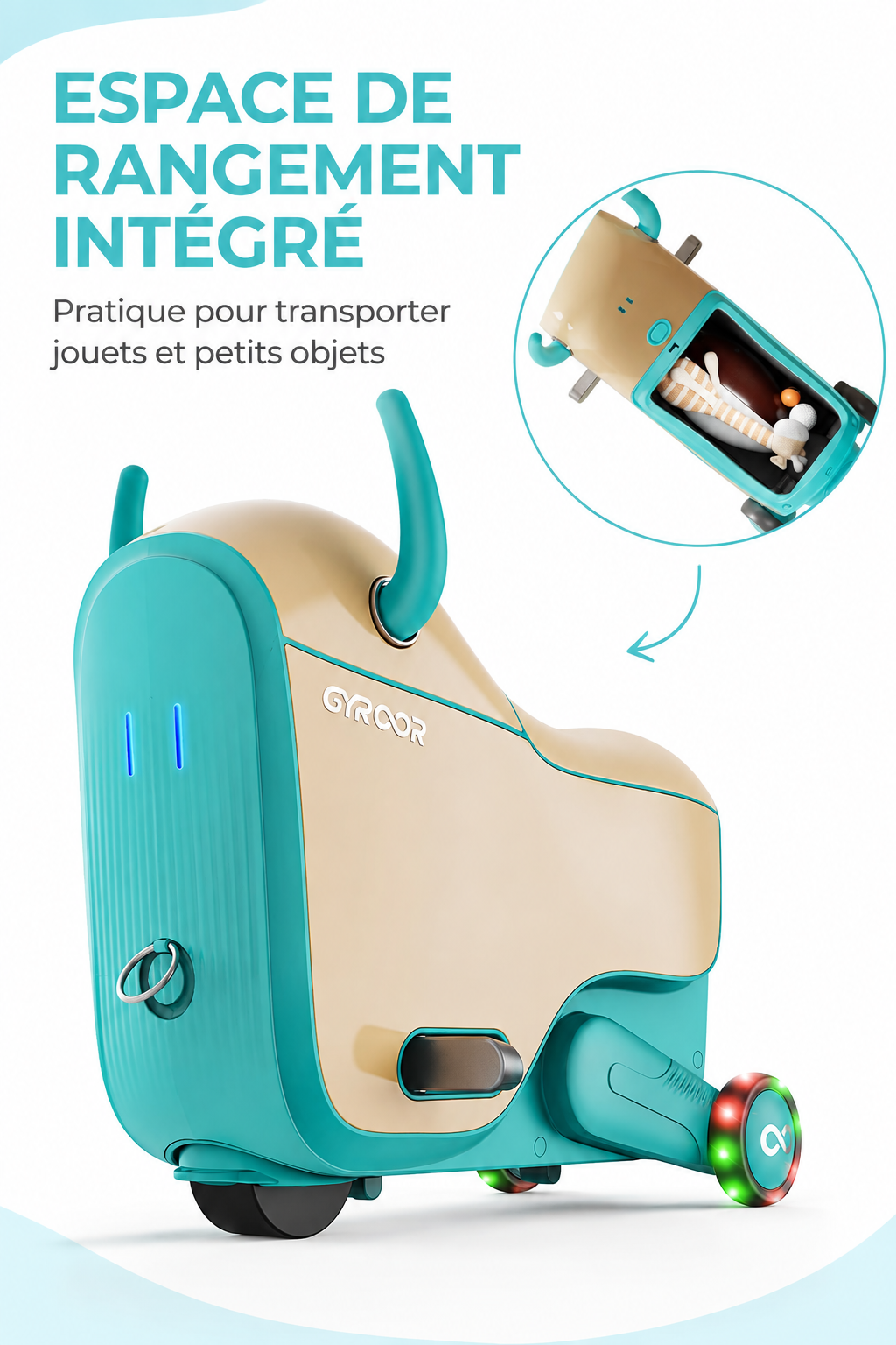 Valise électrique GYROOR GNU pour enfants