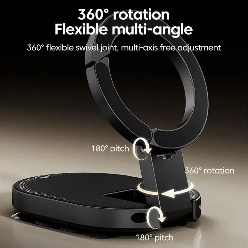 Support téléphone magnétique pliable 3-en-1
