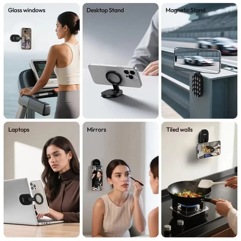 Support téléphone magnétique pliable 3-en-1