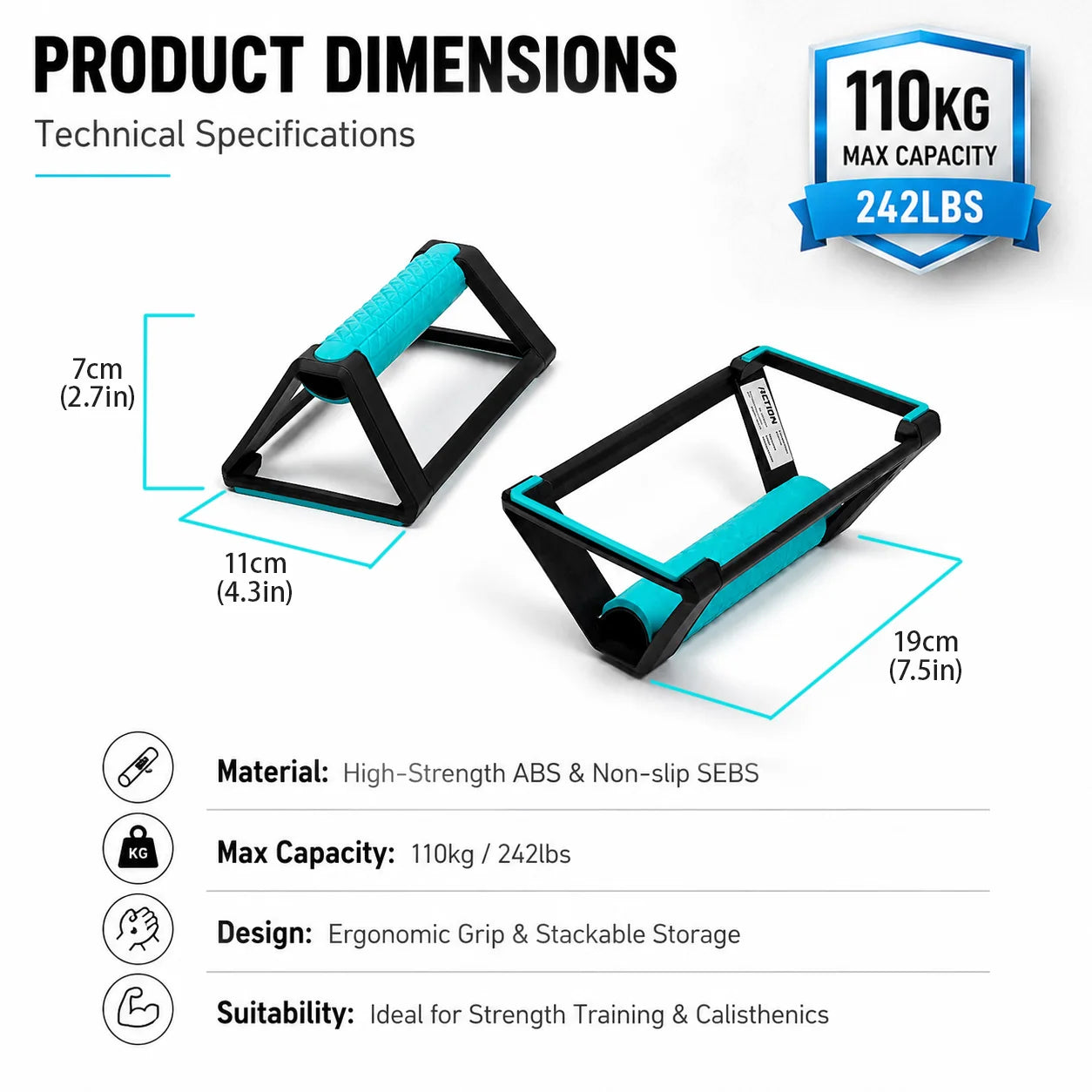 Support de Pompes Pliable Renforcé