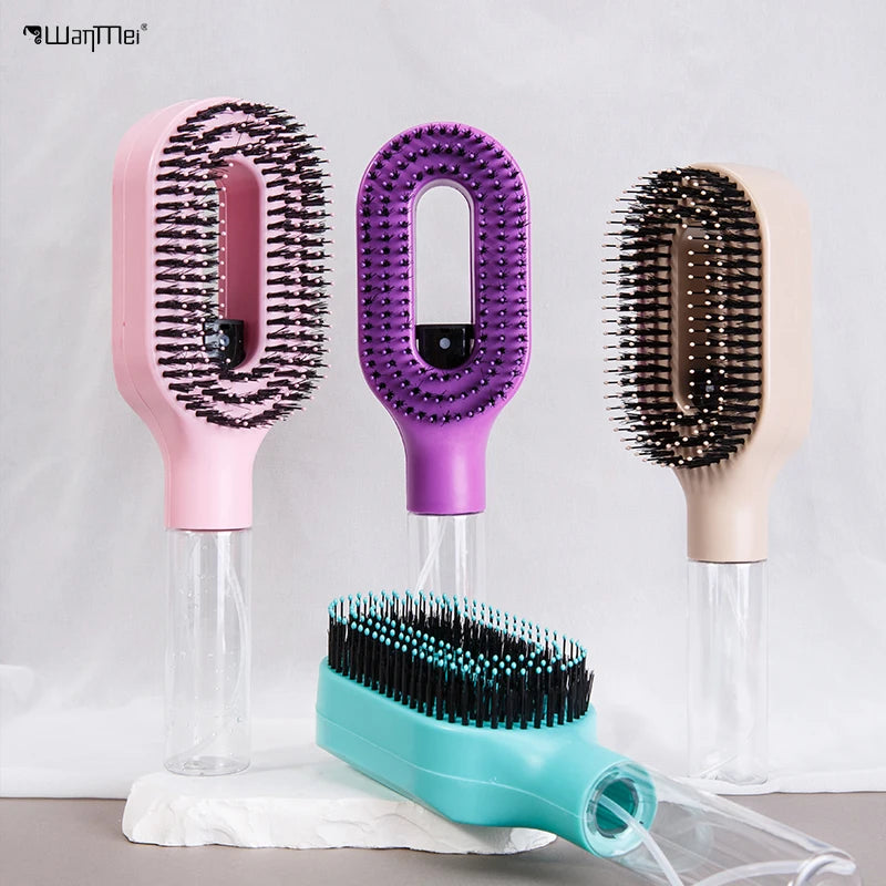 Brosse Hydratante à Brume 2 en 1